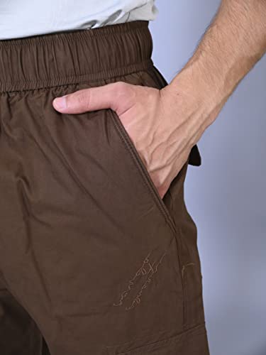 Image of Men's Cotton Solid Cargo Pant-5502