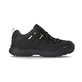 Trespass Sneaker Mens Finley Low Cut Walking Shoes, Black, 12