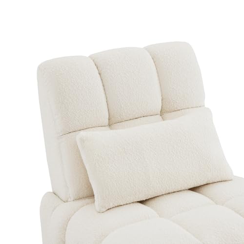 Watson & Whitely Oversized Power Recliner Chair for Adults, Swivel Rocker Recliner Chair with Lumbar Support, Ultra-Comfy Glider Recliner for Living Room Theater Seating Single Sofa, Cream - Thumbnail 6
