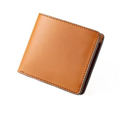 HEDGE 二つ折り財布[ブラウン一色仕上げ] たつの市産牛革の染料染めオイルレザー