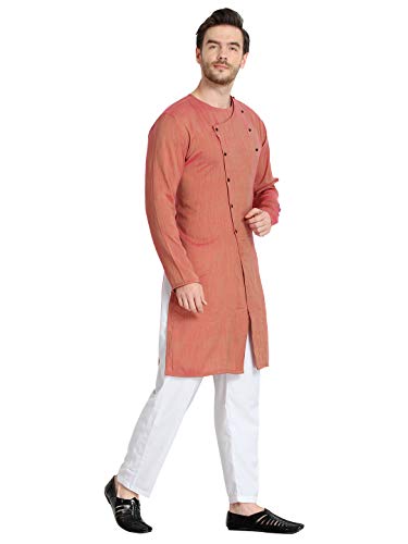 Image of Leriya Fashion Men's Slub Cotton pathan Suit Kurta