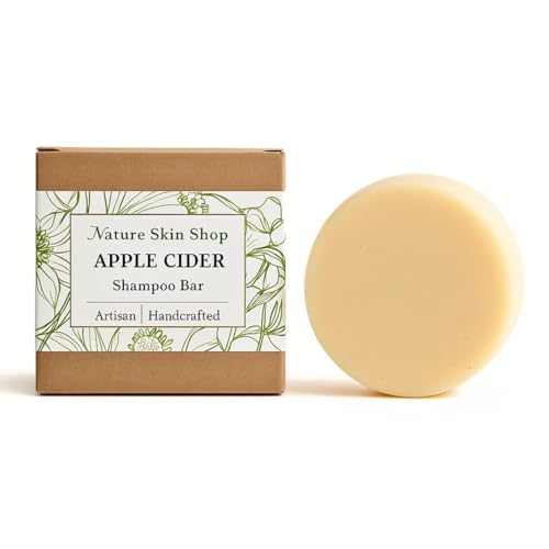 Nature Skin Shop Apple Cider Shampoo Bar - Clarifying Solid Shampoo for Removing Buildup & Restoring Shine