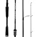 Cadence Essence Spinning Rod, Strong & Lightweight 24-Ton Graphite Rod, Stainless Steel Guides with SIC Inserts, Freshwater or Saltwater, Extremely Sensitive Spinning Rod (Essence 701S-MF)