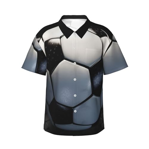 Chemise hawaïenne football homme à manches courtes et boutons