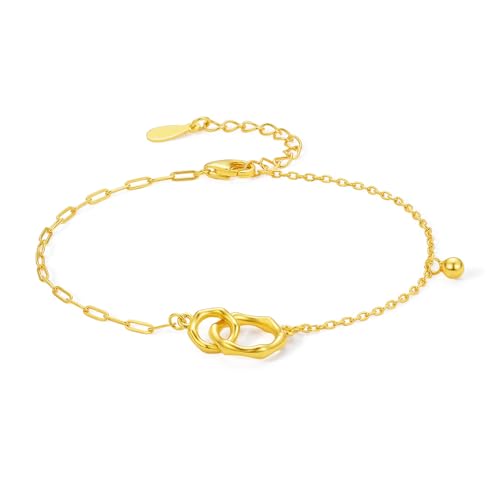 Bracelet double infini en argent, le cadeau d'anniversaire idéal pour mères