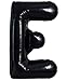 TONIFUL 40 Inch Large Black E Letter Balloons Jumbo Helium Balloons,Foil Mylar Big Alphabet Balloons for Birthday Party Anniversary Supplies Decorations