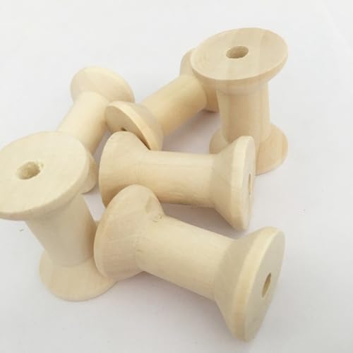Rodillo de bobinas de madera natural pulida para artes creativas MAGICLULU 3