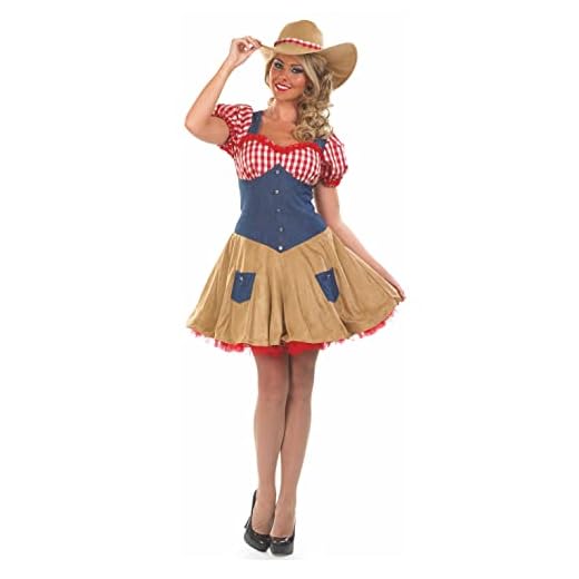 Fun Shack Disfraz Vaquera Mujer, Disfraz Vaquero Mujer, Disfraz Cowgirl Mujer, Disfraz Vaquera Mujer Cowboy, Disfraz Mujer Carnaval Talla XL