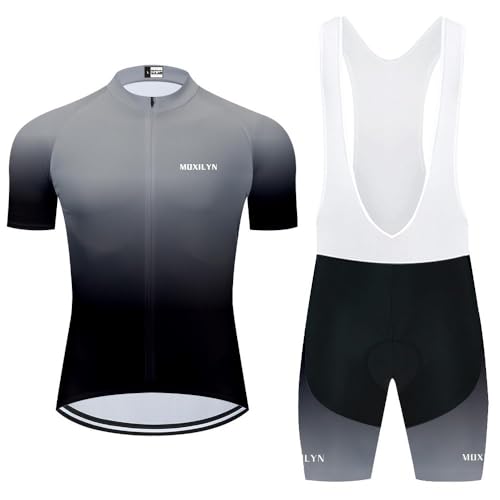 MOXILYN Men's MTB Cycling Jersey & Bibs Set with 20D Gel Pad