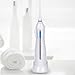 ToiletTree Products Oral Irrigator by Poseidon Portable and Cordless Water Flosser (w/Charging Cradle, White)