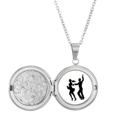 Médaillon duo de danseur cadeau d'anniversaire pour danseuse