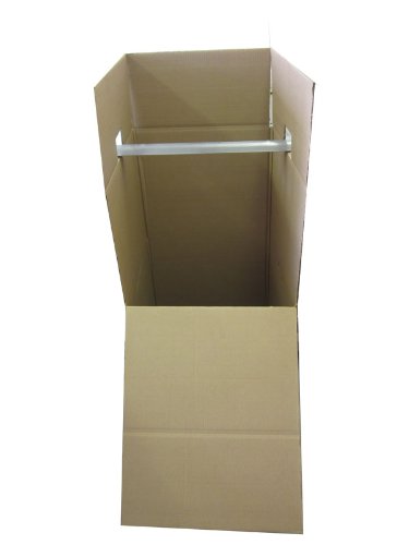 The Boxery Heavy Duty Double Wall Wardrobe Boxes 20x20x45'' 3 Sets
