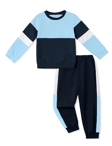 Image of Toddler Boy Clothes Long Sleeve Hoodie Sweatsuits Tops and Pants 2Pcs Boys Fall Winter Outfits Set