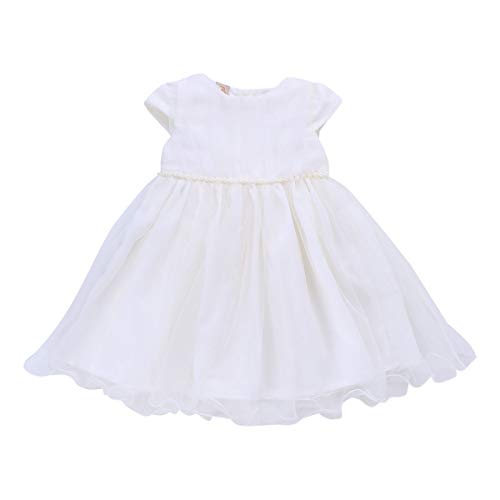 Vestido Manga Curta em Voil com Casaco de Soft Din Don, Off White/Bege, G