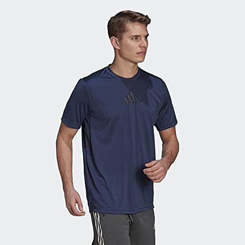 adidas Men's Primeblue Designed 2 Move 3-Stripes Tee4