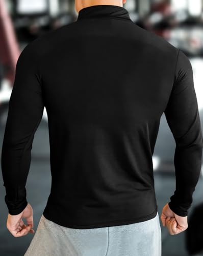 Image of Noble Monk Men's Active wear Regular Fit T Shirt |Full Sleeves |Casual T-Shirt for Men