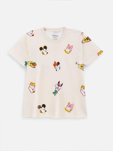 Image of Nap Chief Kids Cotton Mickey & Friends Printed Co ord Sets for Boys & Girls, T Shirt and Shorts for Casual Wear