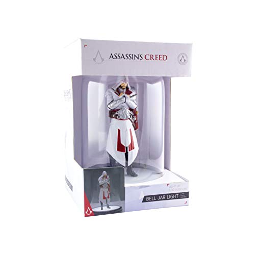 Preisvergleich Produktbild Assassins Creed Kuppelleuchte Ezio weiß / rot, 100 % Kunststof, in Geschenkbox.