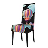 Profitez d'un ajustement parfait et d'une flexibilité avec nos housses de chaise de salle à manger amovibles dotées d'ourlets élastiques cousus qui épousent solidement les contours de la chaise (hauteur du dossier 45,7 à 55,9 cm, siège 35,6 à 45,7 cm (L) x 38,1 à 50,8 cm (l) sans glisser ou se plier lors de l'utilisation.