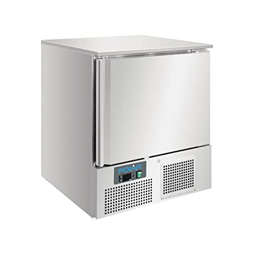 Polar Refrigeration U-Series 160W Undercounter Fish Seafood Storage Fridge 140 Litre, Stainless Steel, -4°C to 4°C, 850(H)x680(W)x700(D)mm, 3 Sturdy Seafood Trays Included, Energy Rating B | UA013