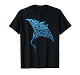 Hawaiian Manta Ray Tribal Polynesian Tattoo Pacific Stingray T-Shirt