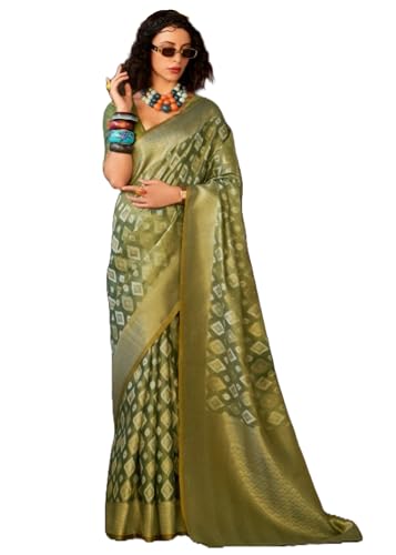 Sari indien en soie et tissage Zari 11768 | L'excellence du fait main