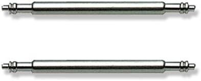 JP LeatherworksTwo Stainless Steel Watchband Spring Bar Pins for Attaching Watch Band to Watches 14 mm