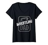 Photo Gallery donna padre lottatore wrestle wrestling wrestler hobby maglietta con collo a v Photo Gallery donna padre lottatore wrestle wrestling wrestler hobby maglietta con collo a v