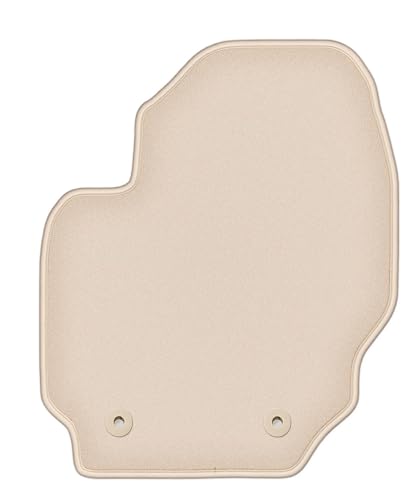 Tapis de voiture pour Volvo V70 III en velours beige élégant et confortable