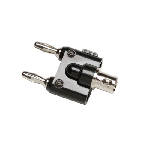 Image of Fluke BP881 BNC to Male Double Stacking Banana Plug, Nickel-Plated Finish, 122 Degree F Temperature