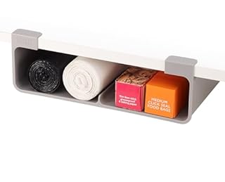 Joseph Joseph CupboardStore Under Shelf Storage Film, Foil and Bag Organizer, for Larger Rolls and Boxes, Fits Kitchen Units Over 13 in Wide, Large