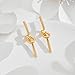 YUJIE Gold Knot Earrings for Women 18K Gold Plated Knot Statement Chunky Stud Earrings Trendy Fashion Jewelry