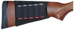 Black Elasticated Shotgun Cartridge Butt Carrier 5 Cartridges