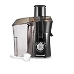 Hamilton Beach Juicer Machine, Big Mouth Large 3 inch Feed Chute for Whole Fruits and Vegetables, Easy to Clean, Centrifugal Extractor, BPA Free, 800W Motor, Black 67601AG
