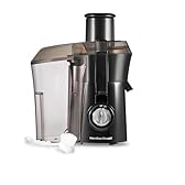 Hamilton Beach Juicer Machine, Big Mouth Large 3 inch Feed Chute for Whole Fruits and Vegetables, Easy to Clean, Centrifugal Extractor, BPA Free, 800W Motor, Black 67601AG