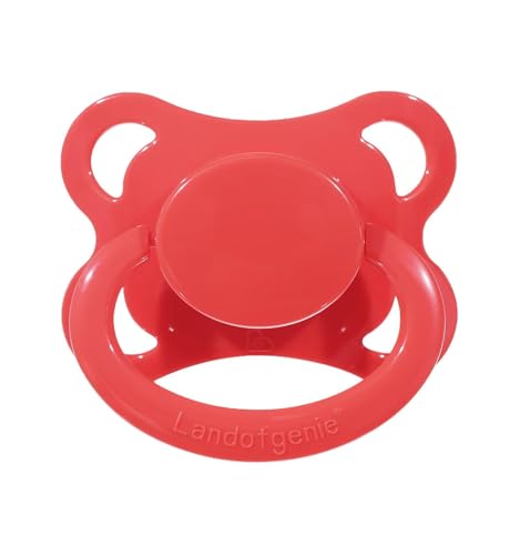 Imagen de Landofgenie Chupete para Adulto Bigshield Tamaño Adulto Chupete Rojo
