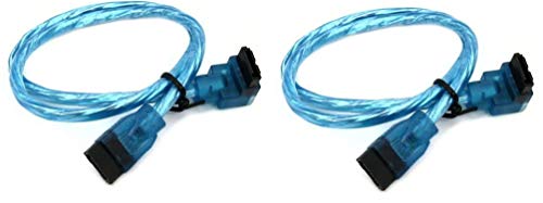 Cable de datos SATA 3.0 de 18 pulgadas azul OKGear, pack 2