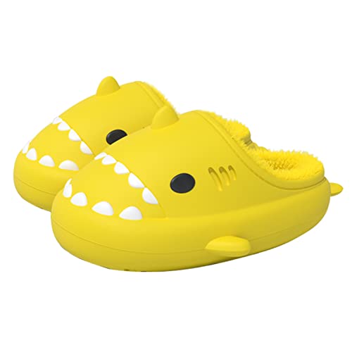 Sharklas Polares for Adults and Child, Cute Plush Fluffy Winter Comfy Shark Home Slippers