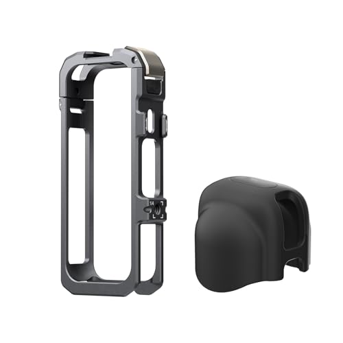 Cadre protection caméra aérienne aluminium pour des vlogs et vidéos de voyage stables