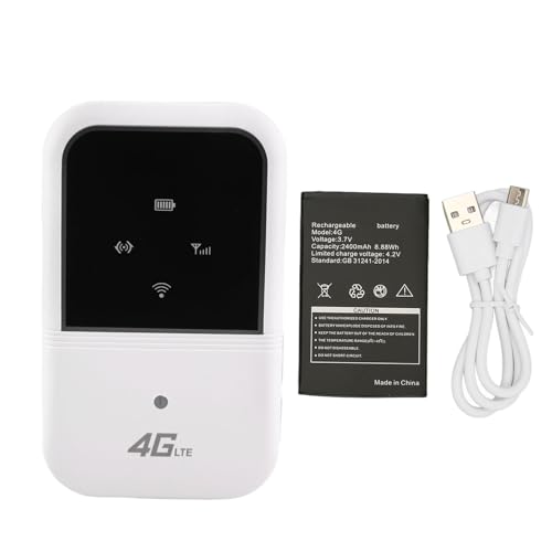 Image of Zunate Portable WiFi Router Lightweight 4G Mobile High Speed Mini LTE Portable Router for Laptop Cell Phone with 10 Hours Standby Time Suitable for Outdoor Travelers