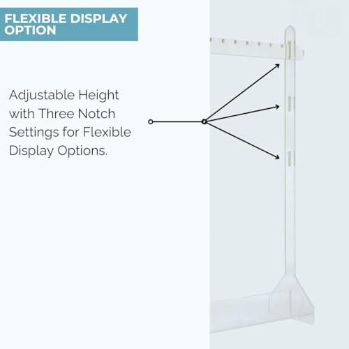 Image of SMILEDRIVE Acrylic Jewellery Display Stand-Perfect for Jewellery Shoots and Display, Organize Necklace, rings, ear rings and trinkets