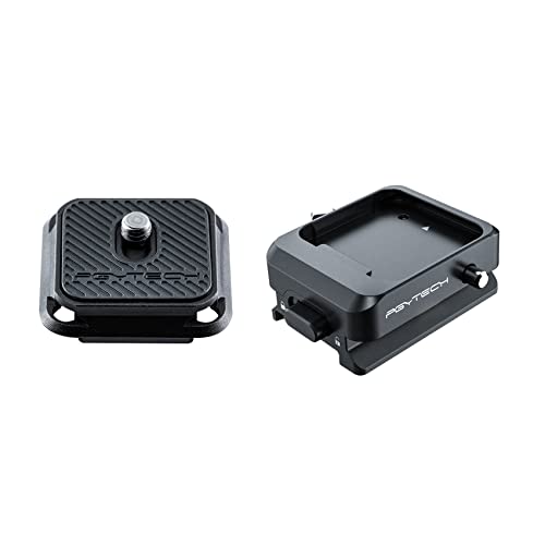 PGYTECH Camera Quick Release Plate with Clamp for DJI Ronin Stabiliser Arca Swiss Quick Release Plate Compatible with DJI RS4 / RS4 Mini / RS3 Mini/RS 3 Pro/RS 3 / RS 2 / RSC 2