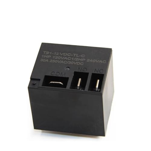 Relais 12V 30A JQX 30F T91 à 5 broches pour la réparation de cartes et automatismes