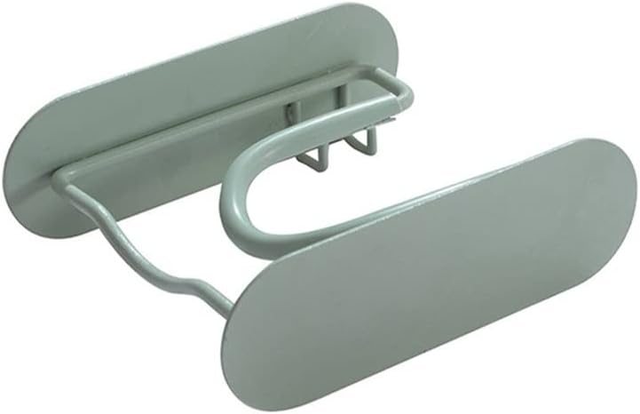 Hair Dryer Holder Hair Dryer Rack Free Perforation Wall Hanging Blower Wrought Hair Dryer Bracket for Bathroom(Black)