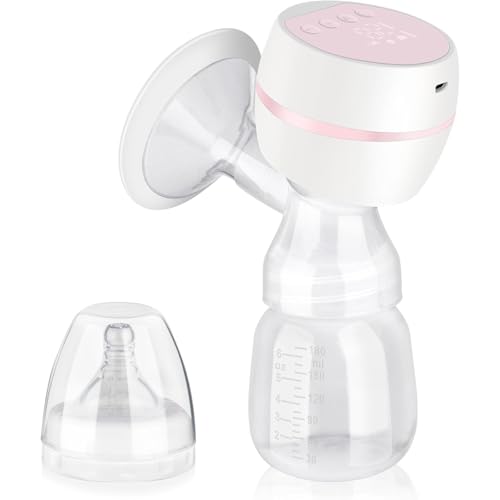 Joxoilso 搾乳機 電動 さく乳器 搾乳器 母乳アシスト 片胸用 USB充電式 LEDディスプレイ 3つモード 9段階調節 逆流防止 操作簡単 電動 搾乳機 180ml乳瓶