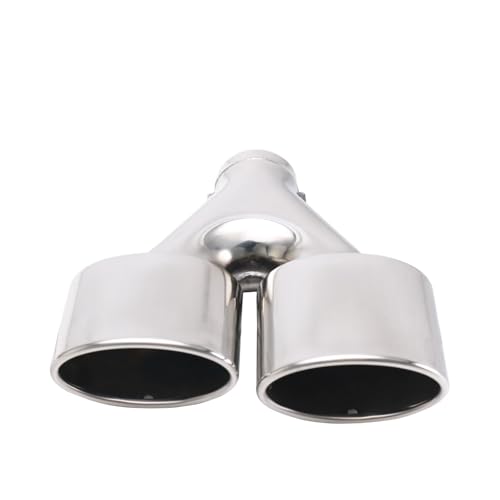 Silencieux d'échappement voiture contre la rouille double embout ovale 2.5 pouces inox