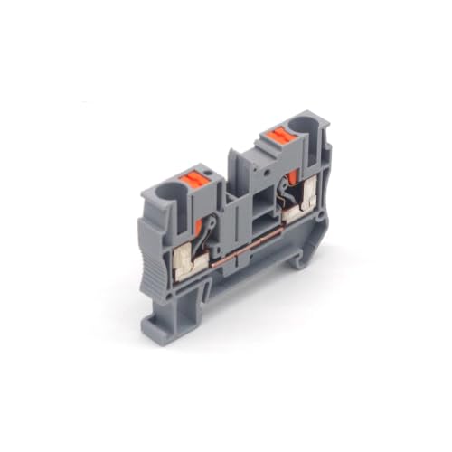 Conector cable PT-6 sin tornillos para carril Din, bloques terminales PT6, 50 unidades 4