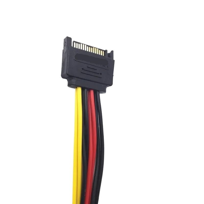 Cable divisor de energía SATA II 15Pin macho a 2 hembra 20cm miniatura 4