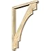 Ekena Millwork BKT0402X32X44MRC04RDF Merced Craftsman Rough Sawn Bracket w/Offset Brace, Douglas Fir