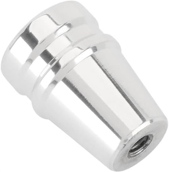 Speedway Motors Universal Billet Aluminum Knob with 10-32 Thread, 1-1/8” Height & ¾” Maximum Diameter, Polished Aluminum Dash or Switch Knob for Headlight, Wiper, Door or Radio Use